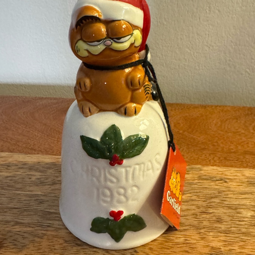 Christmas Bell Ornament - White and Red